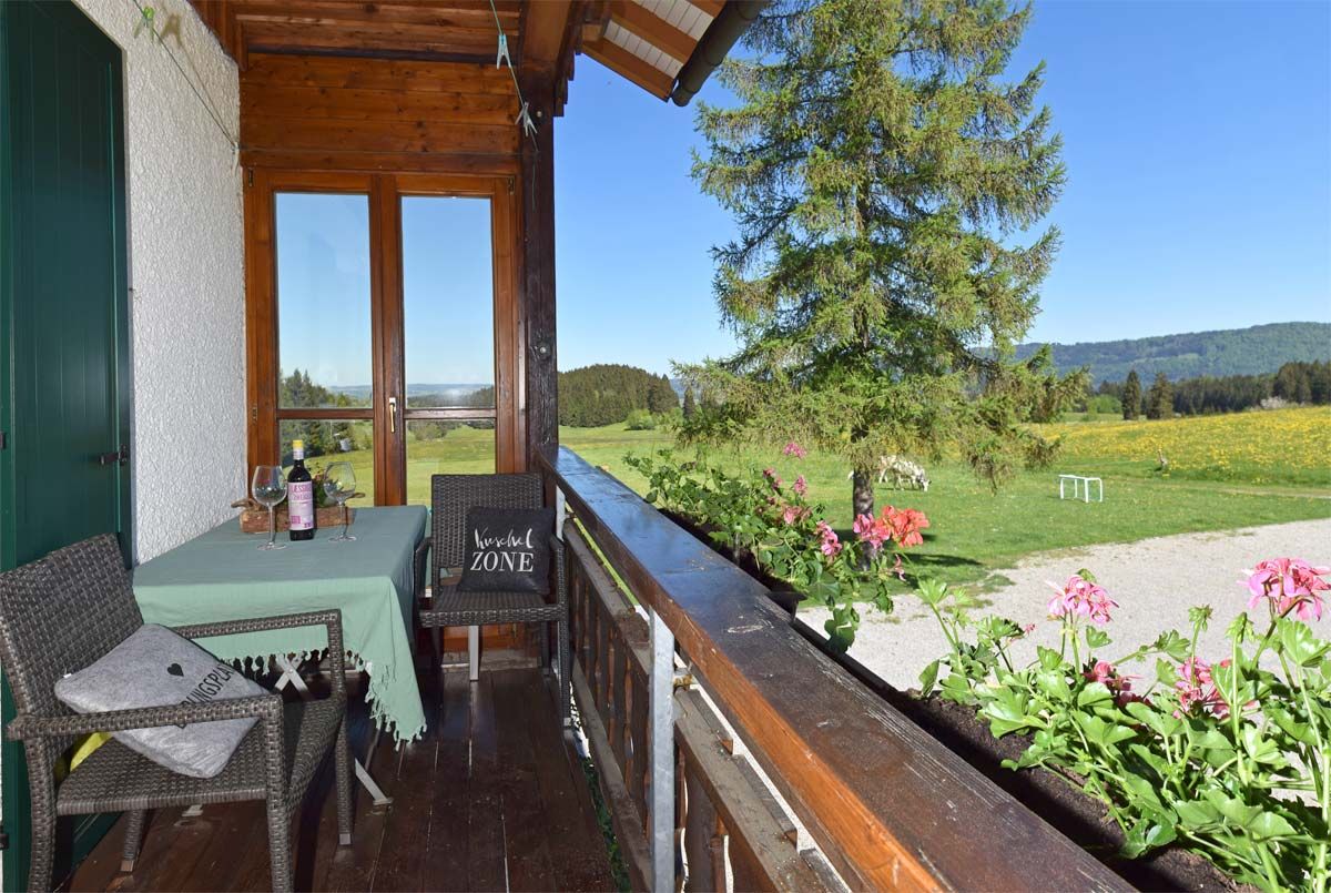 Balkon mit Sitzbereich
