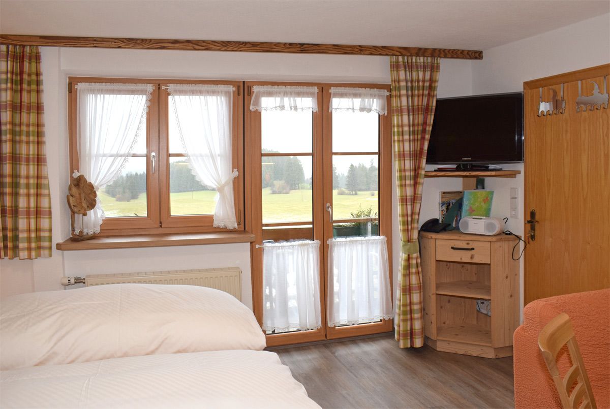 Schlaf,- Wohnraum mit SAT/TV