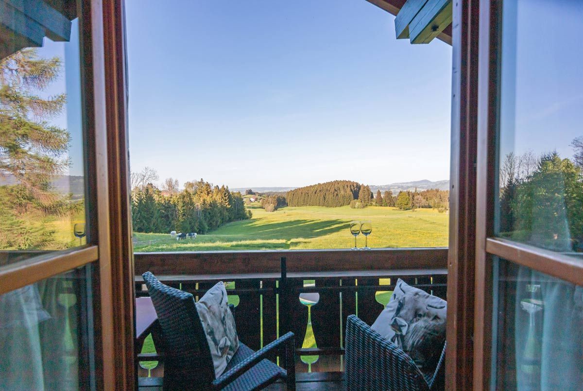 Aussicht vom Balkon