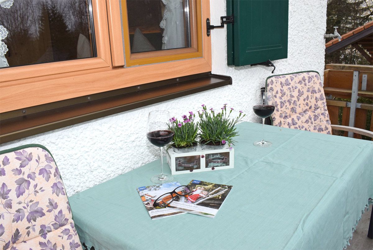 Balkon mit Sitzbereich