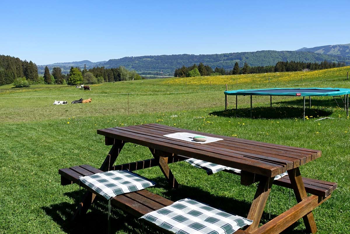 Aussicht auf die Landschaft