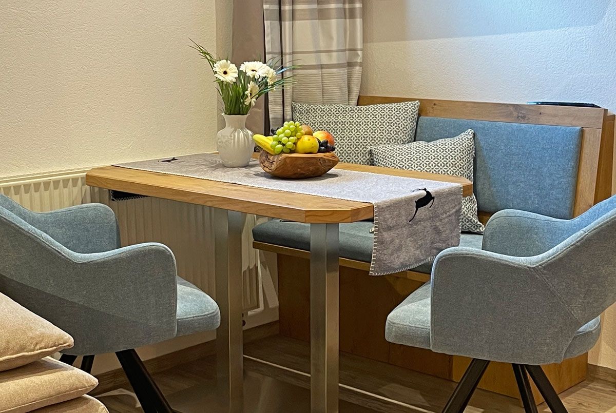 Essbereich mit Sitzbank